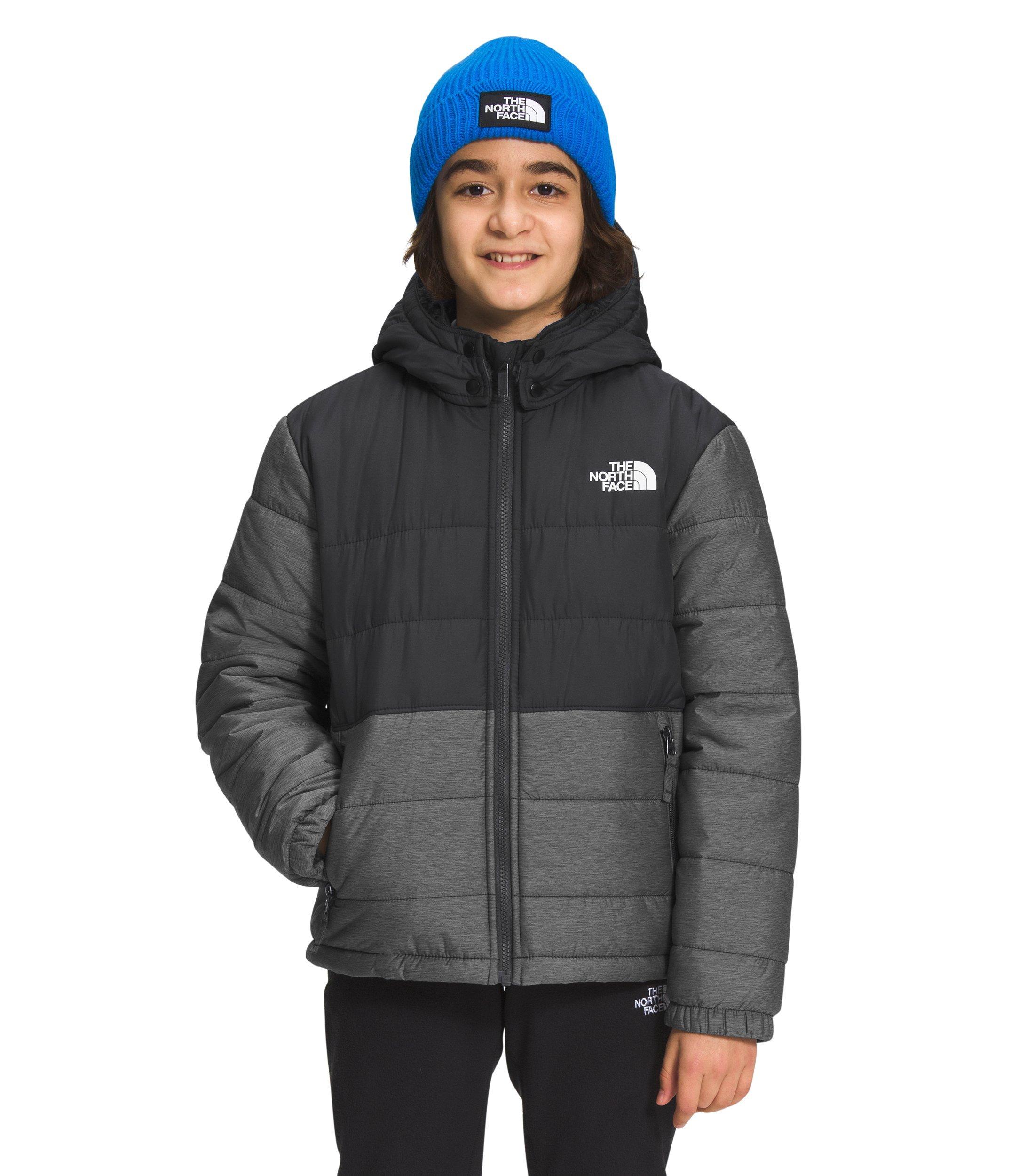 The North Face Big Boys' Reversible Chimbo Full-Zip Hooded Jacket-Grey